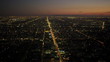 Video: Aerial view of night traffic in suburbs, Los Angeles, USA Aerial view of night traffic in suburbs, Los Angeles, USA