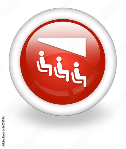 Illustration: Light Red Icon "Theater" Light Red Icon "Theater"