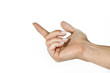hands with lenses