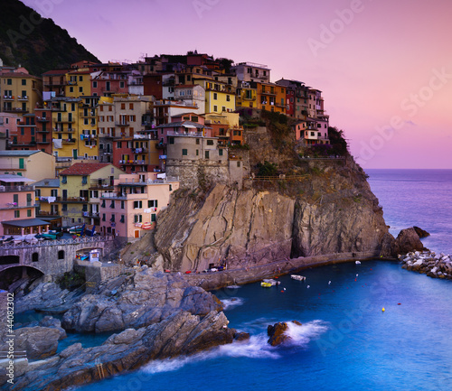 Photo: Manarola at dusk Manarola at dusk