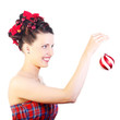 Christmas Lady with a Bauble
