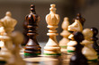 wooden chess pieces