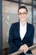 beautiful young businesswoman portrait in office
