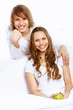 Young couple at home