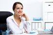 Young businesswoman in the office