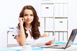 Business woman in office