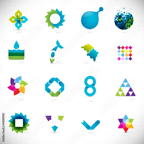 Vector: abstract design elements collection abstract design elements collection