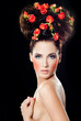 Beautiful woman with fashion hairstyle