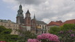 View of Wawel Castle in Kraków in Poland