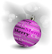 Stylized Christmas ball illustration