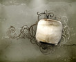Vintage Frame silver, old-style vector
