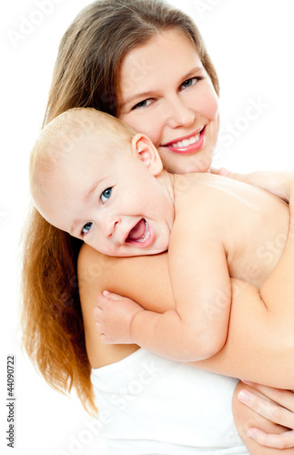 Photo: happy mom and baby happy mom and baby
