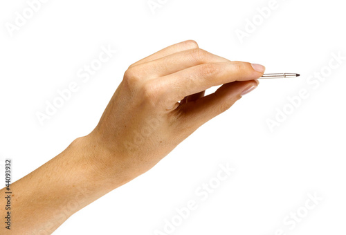Photo: mano con pennino mano con pennino