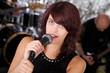 Foto: Beautiful rock singer and her team Beautiful rock singer and her team