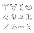 Graphic astrological symbols