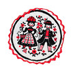 sign with traditional clothing from Schwarzwald