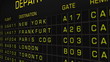 International Airport Timetable Illustration animation