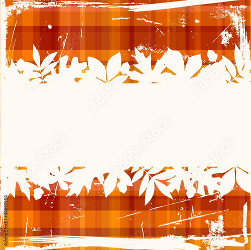 Vector: Retro Autumn Background Check Pattern Warm Colors Retro Autumn Background Check Pattern Warm Colors