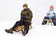 On the snow