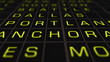 US Domestic Airport Timetable Illustration animation