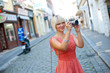 woman with camera