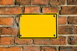 Mauer Schild Blank