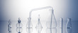 Empty laboratory glassware