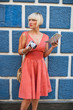 woman with camera on the street
