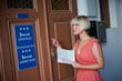 woman looking for room to stay