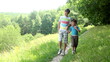 Boys in forest