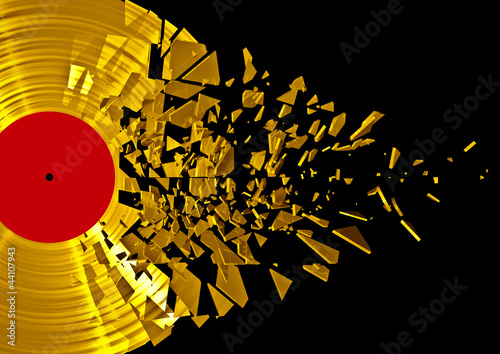 Illustration: Vinyl shatter gold Vinyl shatter gold
