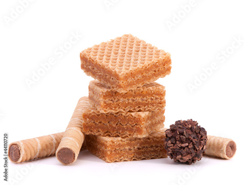 Photo: Wafers or honeycomb waffles Wafers or honeycomb waffles
