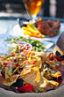 Nacho plate and appetizers