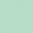 Polka dots on fresh mint background seamless vector pattern
