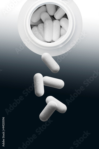 Photo: Falling pills Falling pills