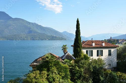 Photo: Gravedona town and Como lake, Italy Gravedona town and Como lake, Italy