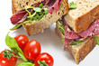 Photo: Closed Pastrami Sandwich Closed Pastrami Sandwich