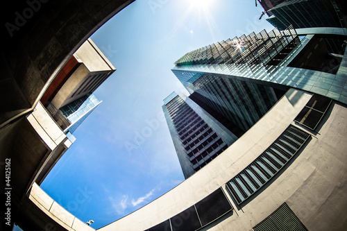 Photo: Modern buildings and blue sky Modern buildings and blue sky