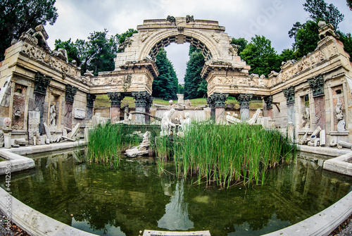 Photo: Old fountain in park of Schonbrunn Palace in Vienna. Austria Old fountain in park of Schonbrunn Palace in Vienna. Austria