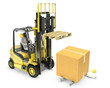 Ilustración: Worker was hit by cardoard falling from lift truck fork Worker was hit by cardoard falling from lift truck fork