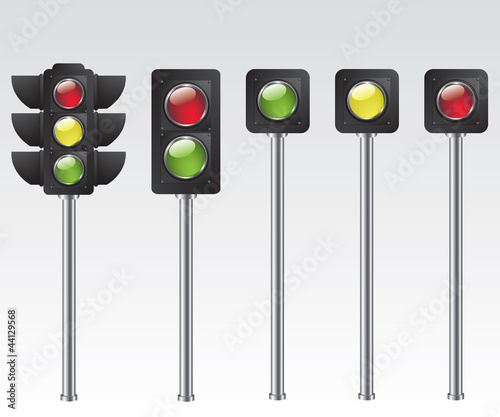 Vector: Traffic light illustration Traffic light illustration