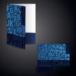 Corporate folder with die cut design