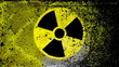 Radiation nuclear symbol on.