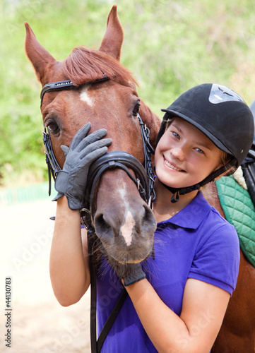 Photo: Girl with horse Girl with horse