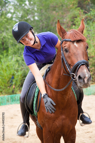 Photo: Girl with horse Girl with horse
