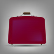 Blue suitcase icon vector illustration