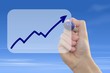 Pfeil Anstieg - Trend positiv
