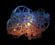 Photo: gears background gears background