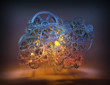 Photo: gears background gears background