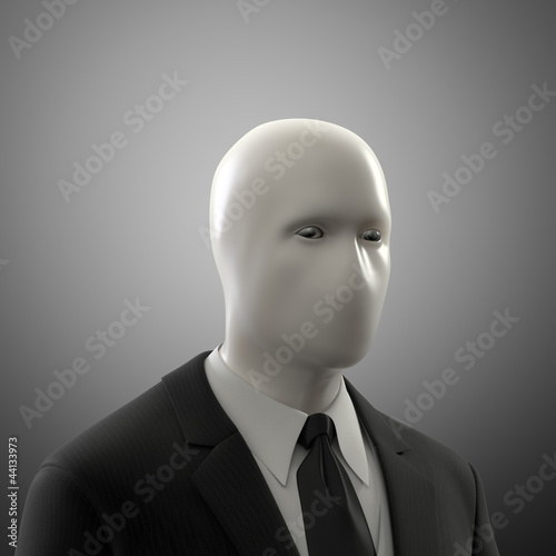 Illustration: Man without a face Man without a face